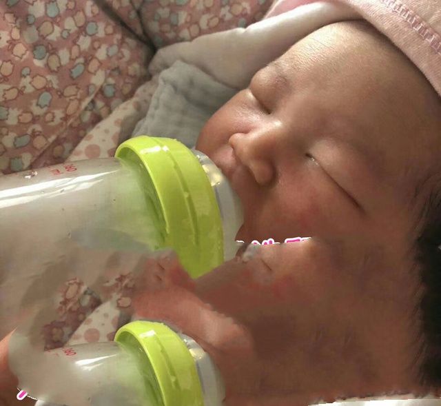 穗承2018年第一个宝宝，一个健康结实的男宝宝