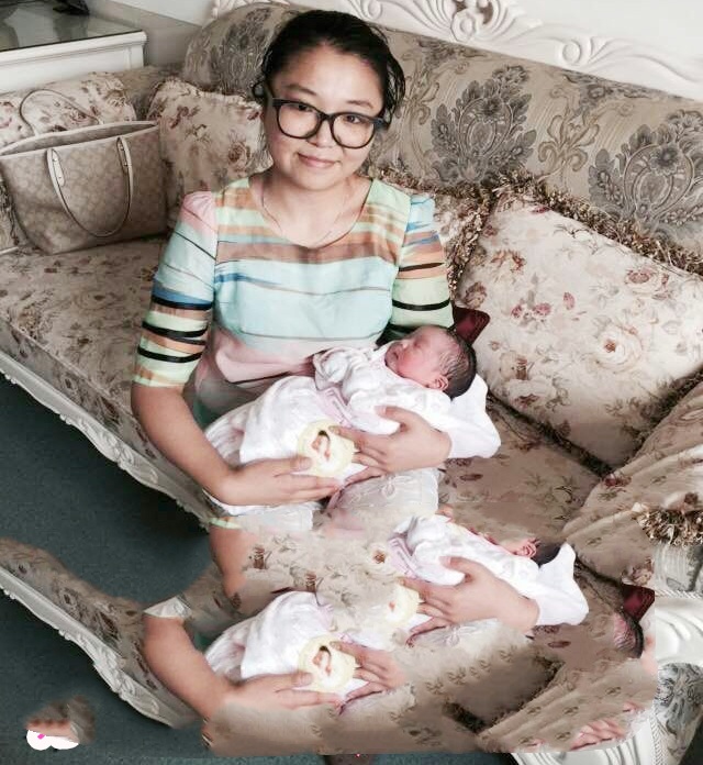 近花甲之年，得一对龙凤宝宝，非常健康