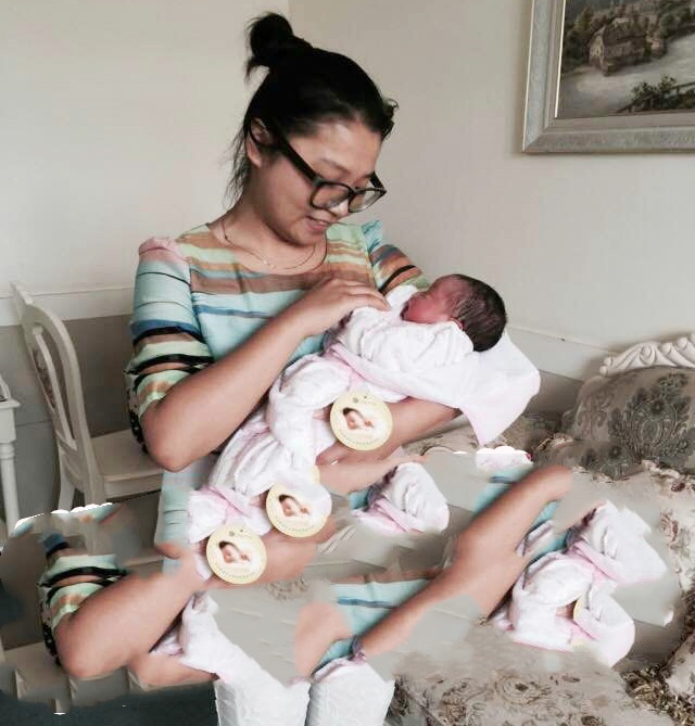 近花甲之年，得一对龙凤宝宝，非常健康